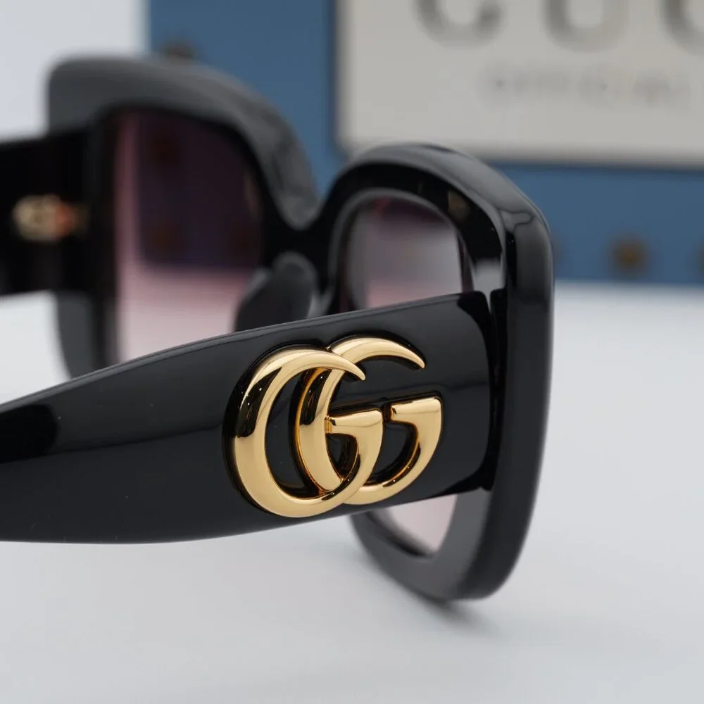 Gucci GG1975S 001 Square Sunglasses – Black / Red Gradient